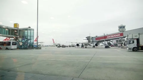 Airport terminal Stock Footage 232872020