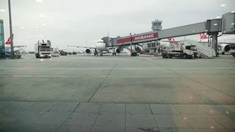 Airport terminal Stock Footage 232872135