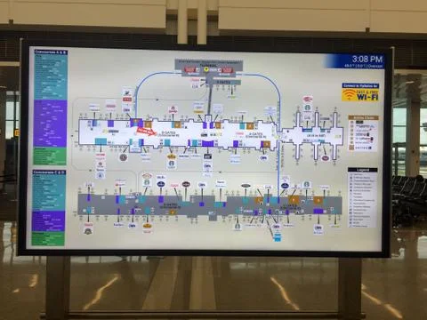 Airport terminal map Stock Photos