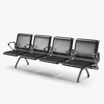 Airport Terminal Seating System 3D Model