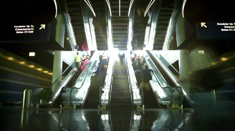 Airport Terminal Timelapse Stock Footage 33446178