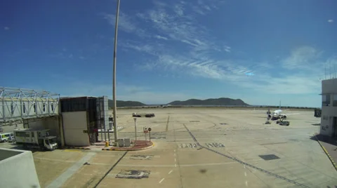 Airport Terminal, TimeLapse Stock Footage 34011354