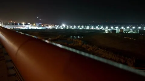 Airport time lapse Stock Footage 8681715