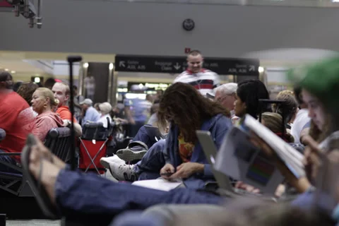 Airport time lapse Isle Stock Footage 32201095