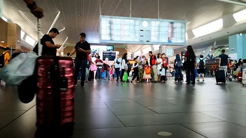 Airport timelapes Stock Footage 107465392