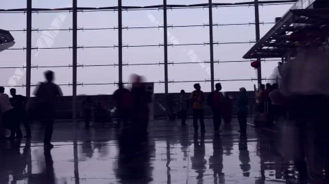 Airport Timelapse Stock Footage 709592