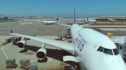 Airport (timelapse) Stock Footage 7763425