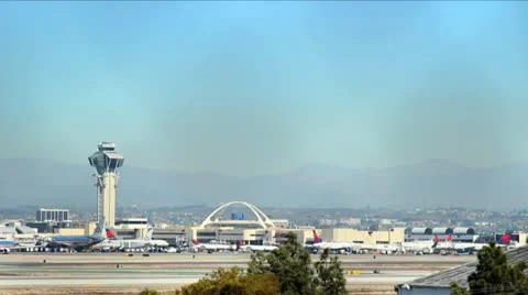 Airport Timelapse Stock Footage 12422569