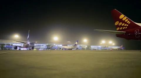 Airport Timelapse Stock Footage 50637232