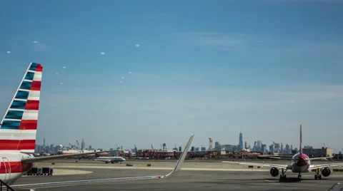 Airport Timelapse Stock Footage 62875283