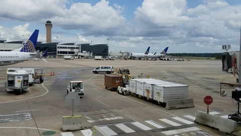 Airport Timelapse Stock Footage 104943272