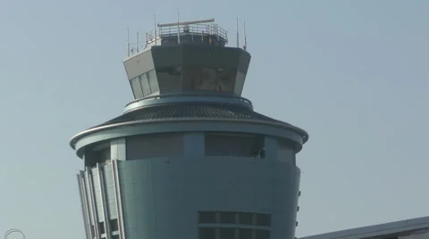 Airport tower in 4K Stock Footage 52929072