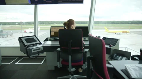 Airport Tower 库存影片 39585693