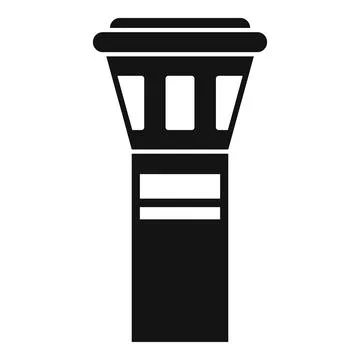 Airport tower icon simple vector. Inside aero relax Stock Illustration