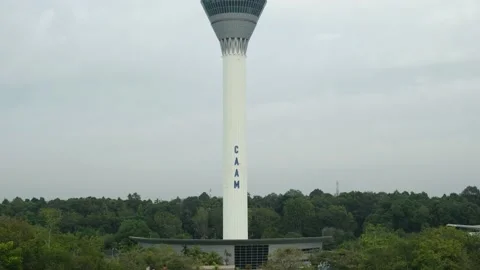 Airport Tower Roll Down Stock Footage 220807166