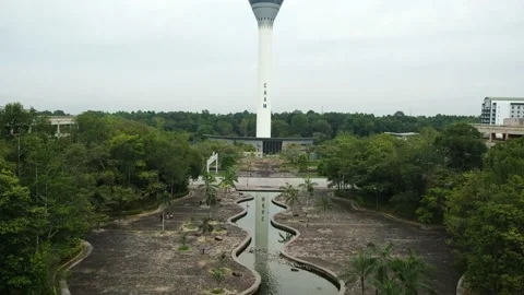 Airport Tower Roll Up Stock Footage 220892905