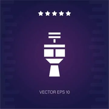 Airport tower vector icon Stock Illustration