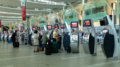 Airport trminal Stock Footage 41217945