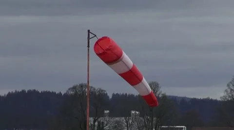 Airport windsock Video stock 20444135