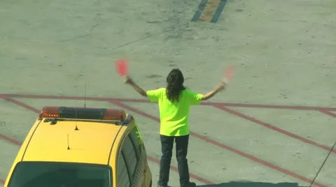 Airport Worker Stock Footage 11133314