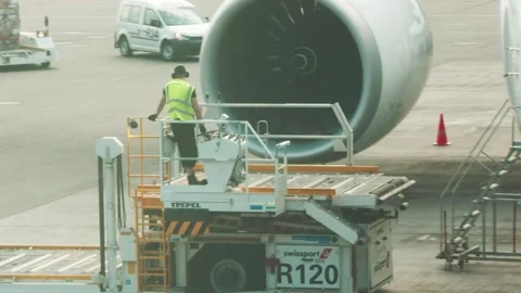 Airport Worker Stock Footage 149304930