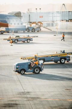 Airport workers Fotos de archivo