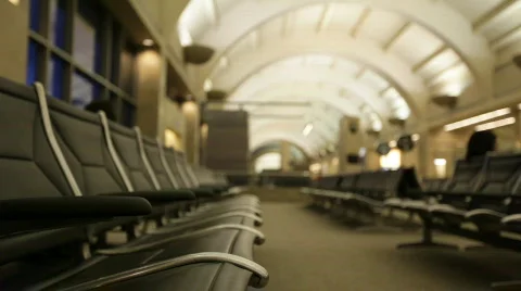 Airport_seats02 Stock Footage 446859