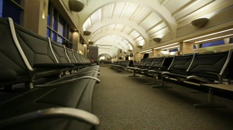 Airport_seats03 Stock Footage 447436