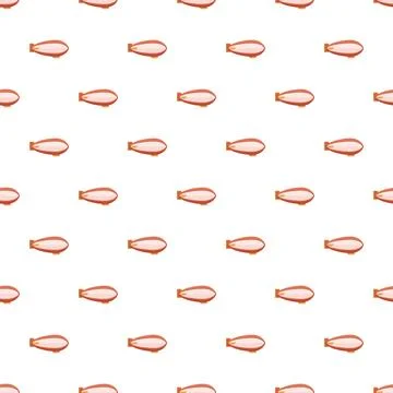 Airship blimp flying pattern for aviation transport Stock Illustration