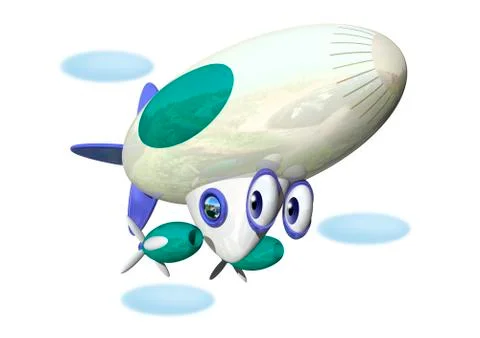 Airship Stock Illustration