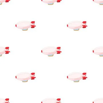 Airship pattern seamless vector 스톡 일러스트