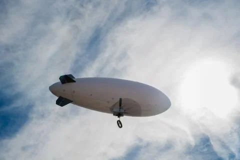 Airship in the sky Stock Photos