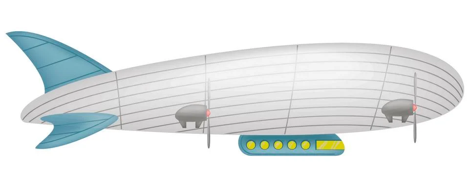 Airship vector illustration Stock Illustration
