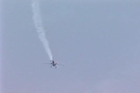 Airshow knife edge Stock Footage 299477