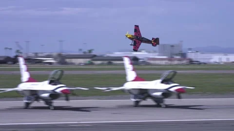 Airshow Manoeuver Stock Footage 270442987