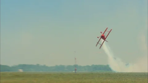 Airshow Performer Fly By Stock-Footage 86330963