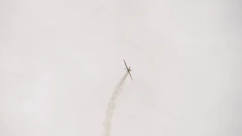 Airshow in the sky Stock Footage 99600070