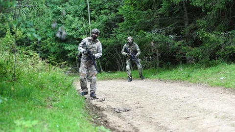 AirSoft Hunting Stock Footage 95273584