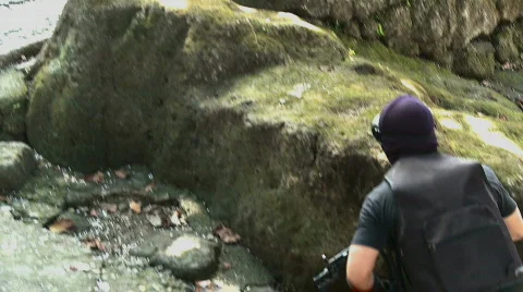 Airsoft Player Video stock 313202