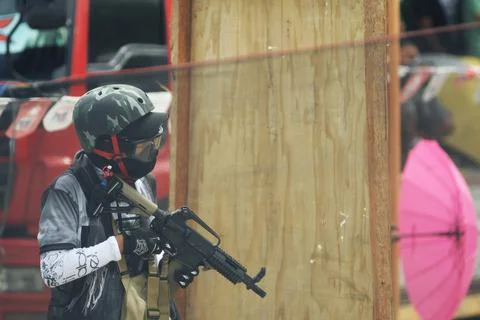 Airsoft Player Stock Photos