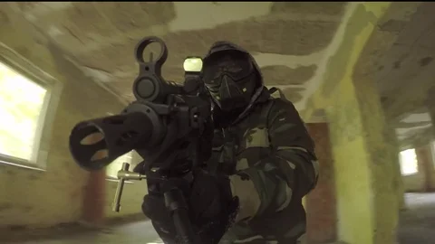 Airsoft, quick cheking Stock Footage 80821726