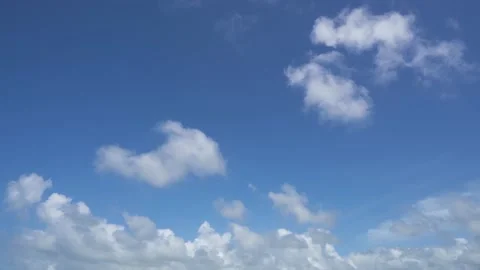 Airspace with clouds without birds 4k stock video footage. Stock Footage 157503121