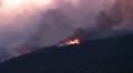 Airtankers spray against ferocious fire HD Footage