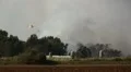 Airtankers spray against ferocious fire HD Footage