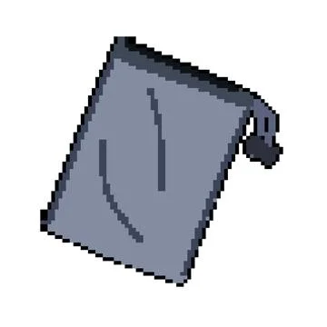 Airtight compression bag pixel art vector illustration Stock Illustration