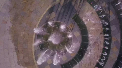 Airview park fontain Vídeo Stock 83506978