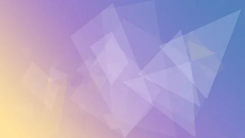 An airy arrangement of translucent polygons creates a serene abstract backd.. Illustrazione stock