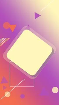 An airy composition of floating geometric forms and a soft gradient glow cr.. Stock Illustration