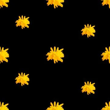 Airy Flora Motif Seamless Pattern Stock Illustration