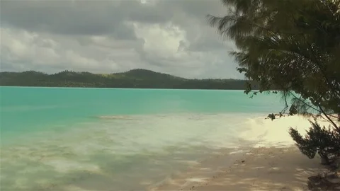 Aitutaki Lagoon In The Cook Islands Polynesia South Pacific Ocean Panoramic Stock Footage 113387553